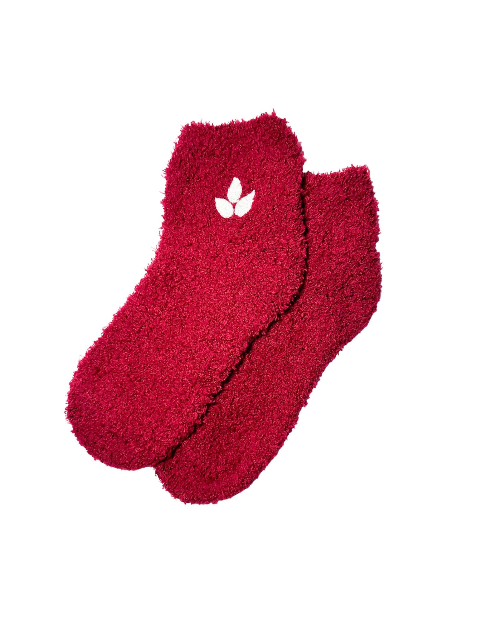 Fuzzy Red Socks